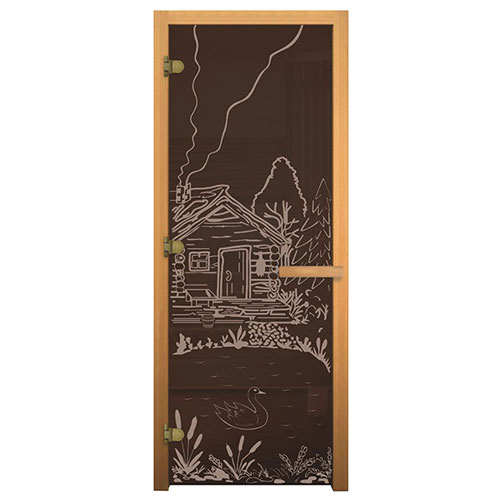  Везувий Дверь бронза \Банька\ (ОСИНА)